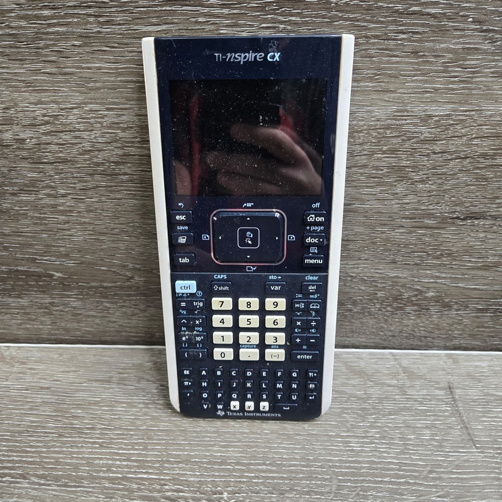 Texas Instruments TI-Nspire CX Graphing Calculator +Charger Tested Works No Cov